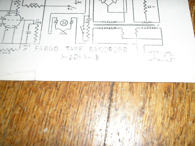 F-301A-13 Tape Recorder Schematic